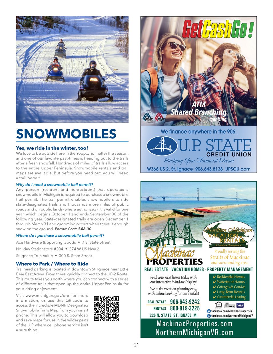Experience St. Ignace - Guest Travel Guide 2023 - page 21