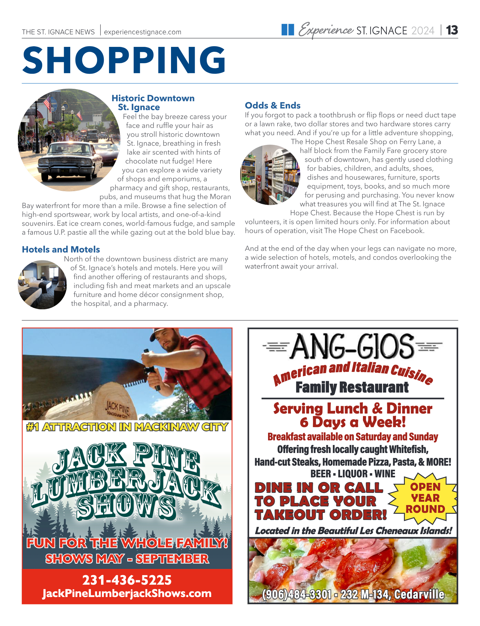 Experience St. Ignace - Guest Travel Guide 2024 - page 13