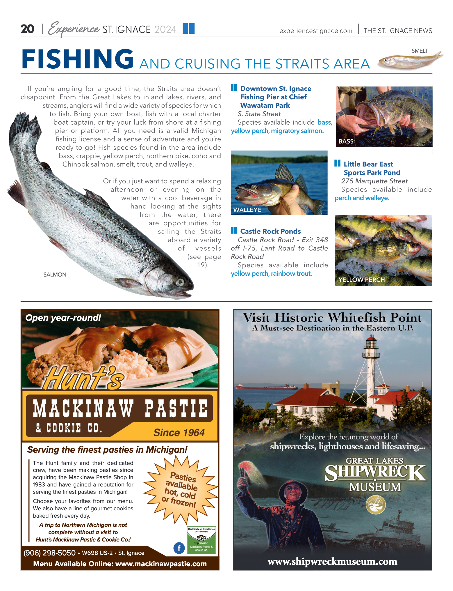 Experience St. Ignace - Guest Travel Guide 2024 - page 20
