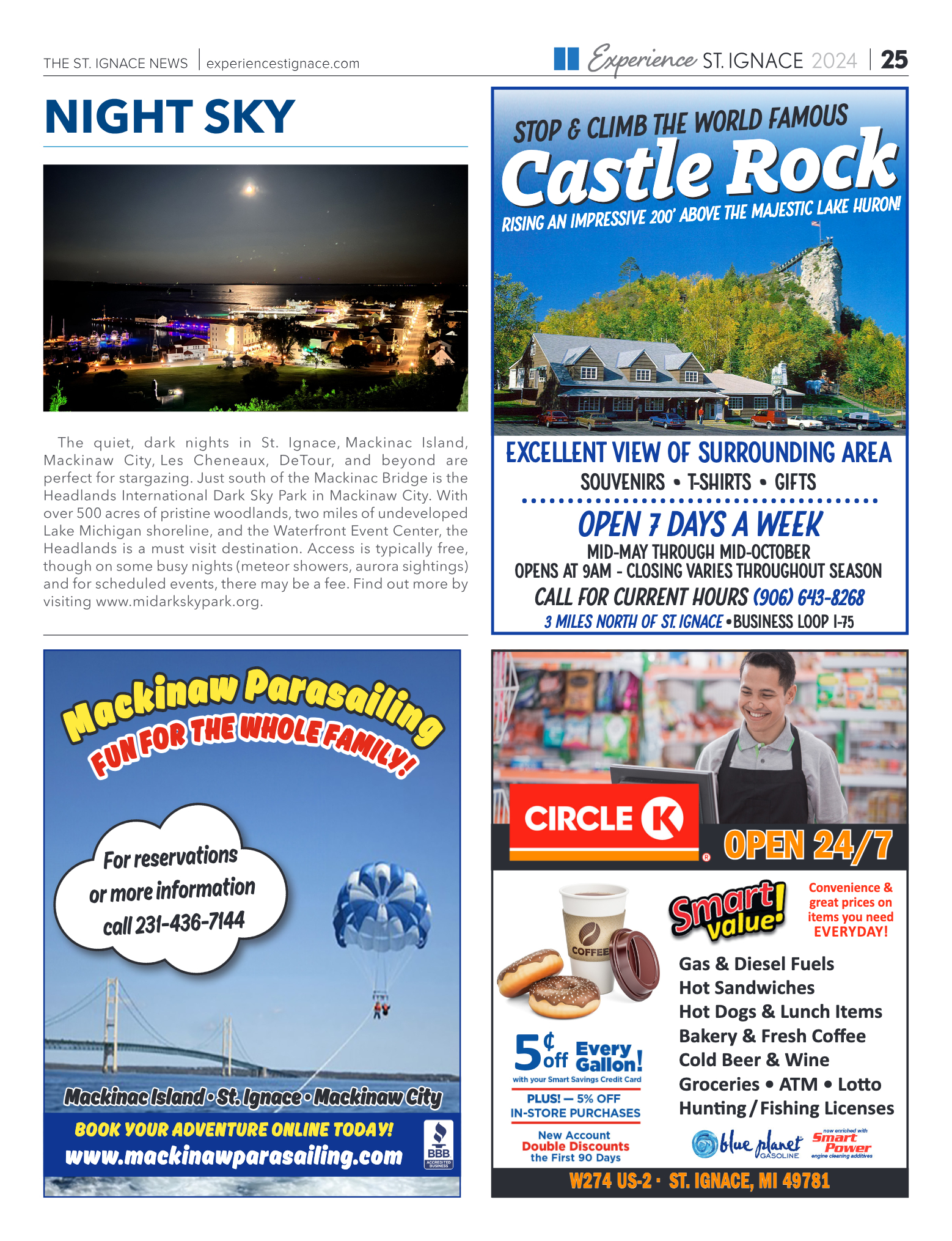 Experience St. Ignace - Guest Travel Guide 2024 - page 25