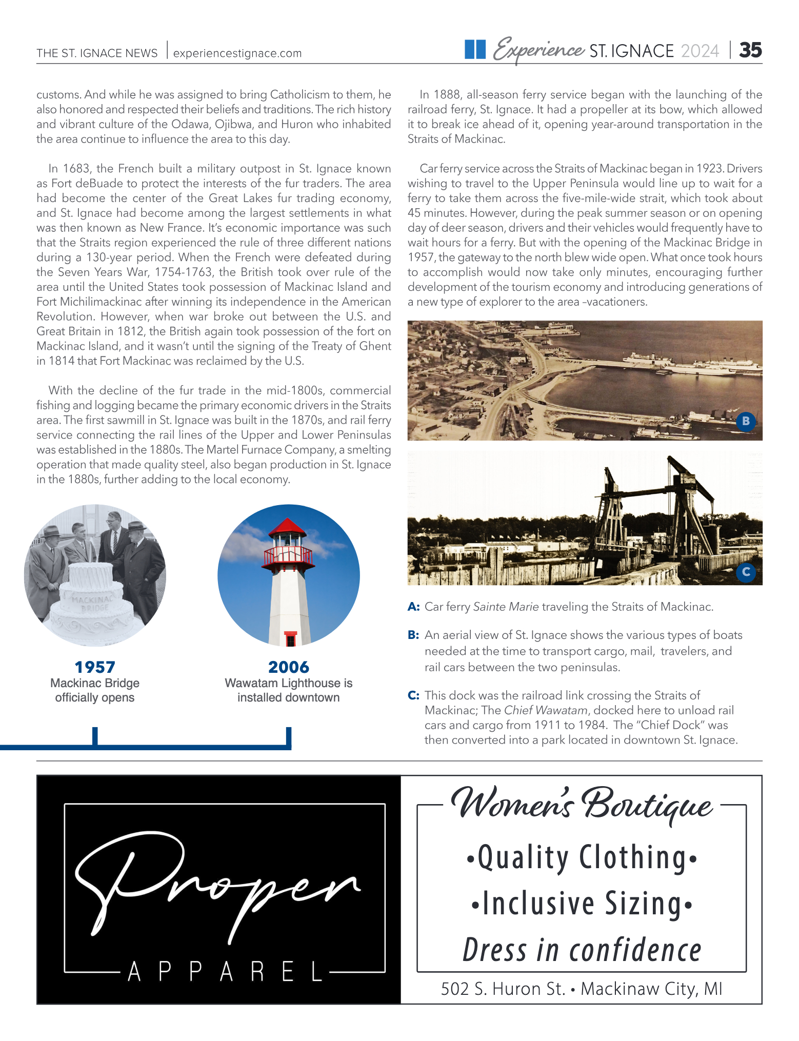 Experience St. Ignace - Guest Travel Guide 2024 - page 35