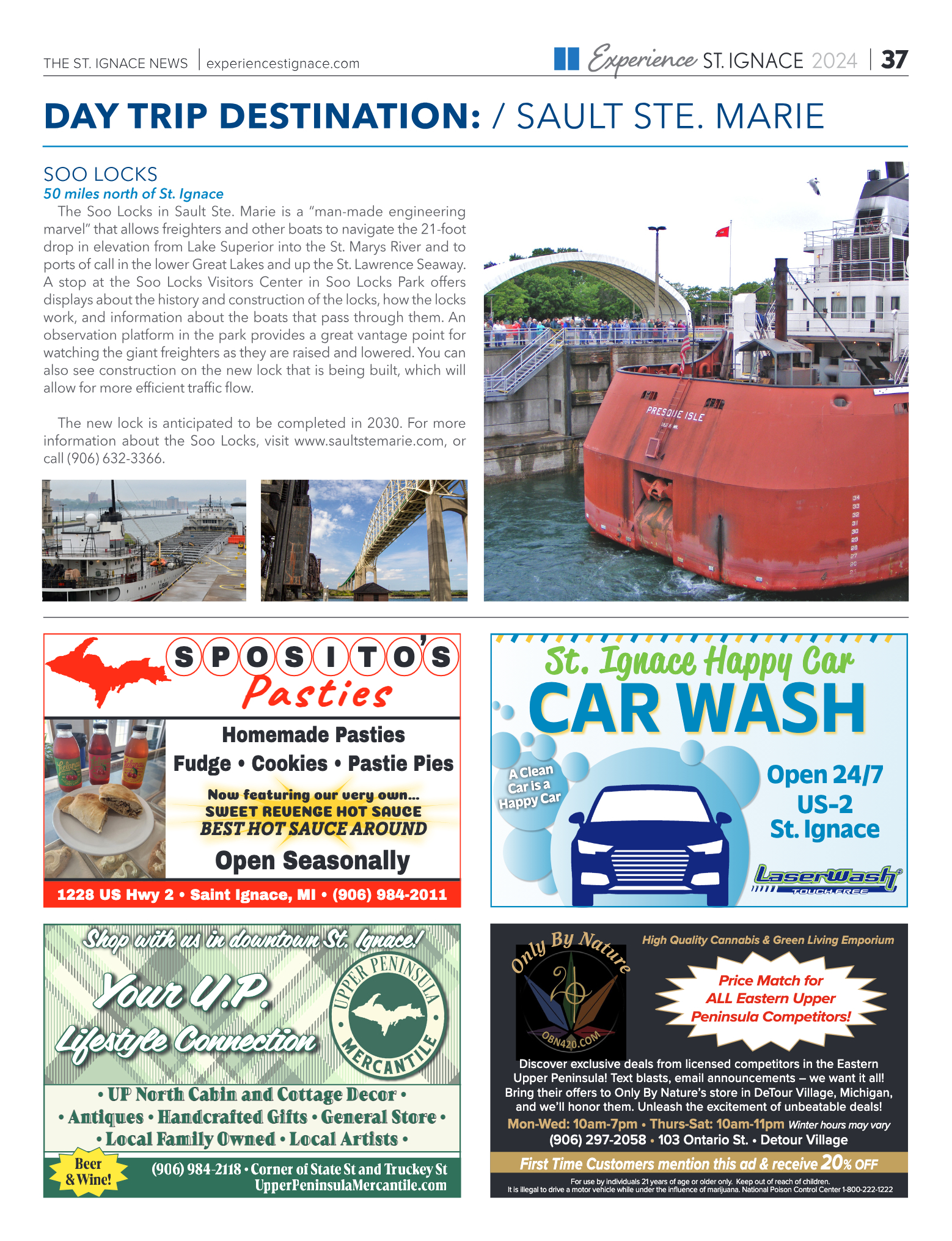 Experience St. Ignace - Guest Travel Guide 2024 - page 37