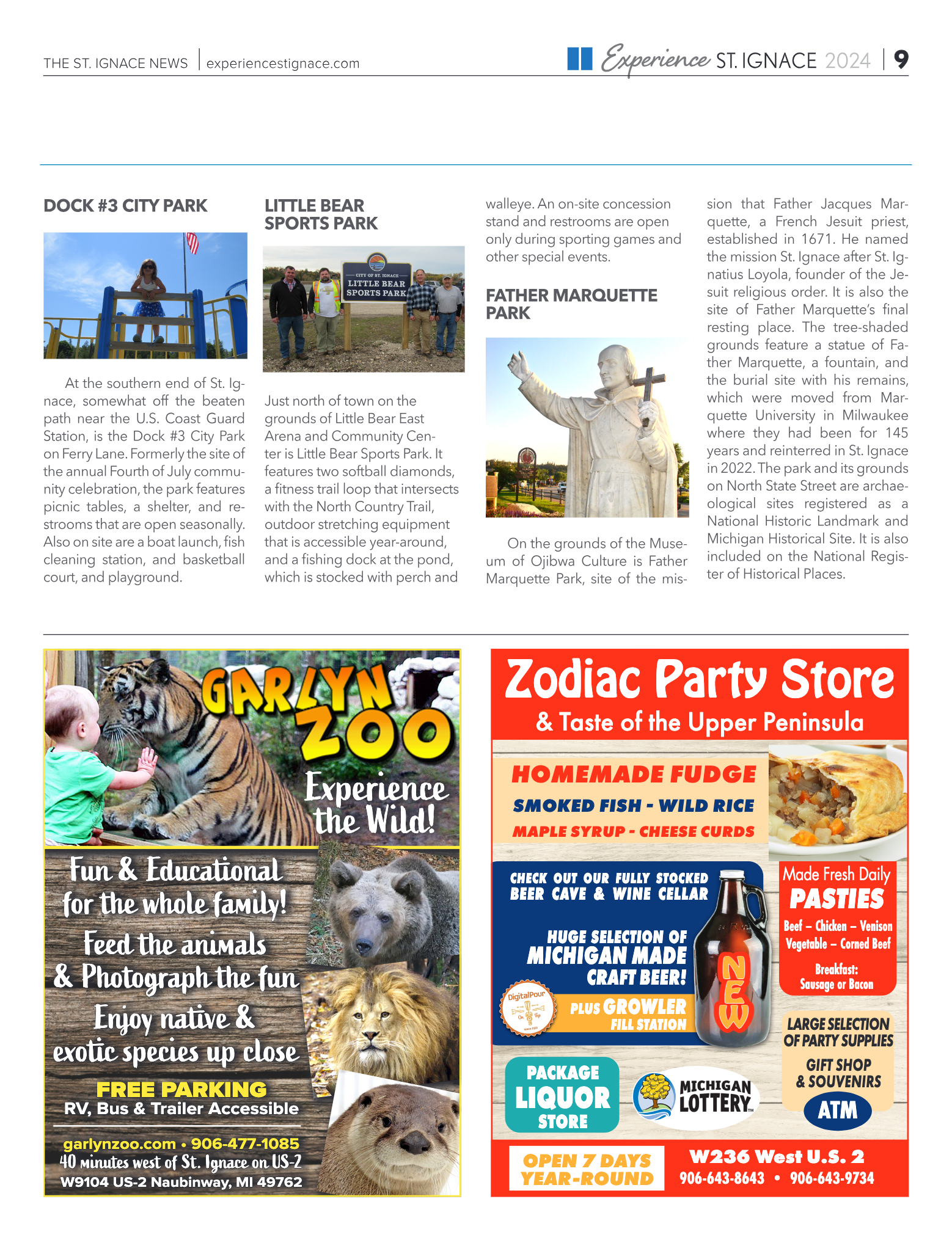 Experience St. Ignace - Guest Travel Guide 2024 - page 9