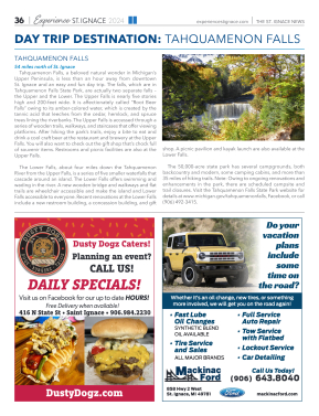 Experience St. Ignace - Guest Travel Guide 2024 - page 36