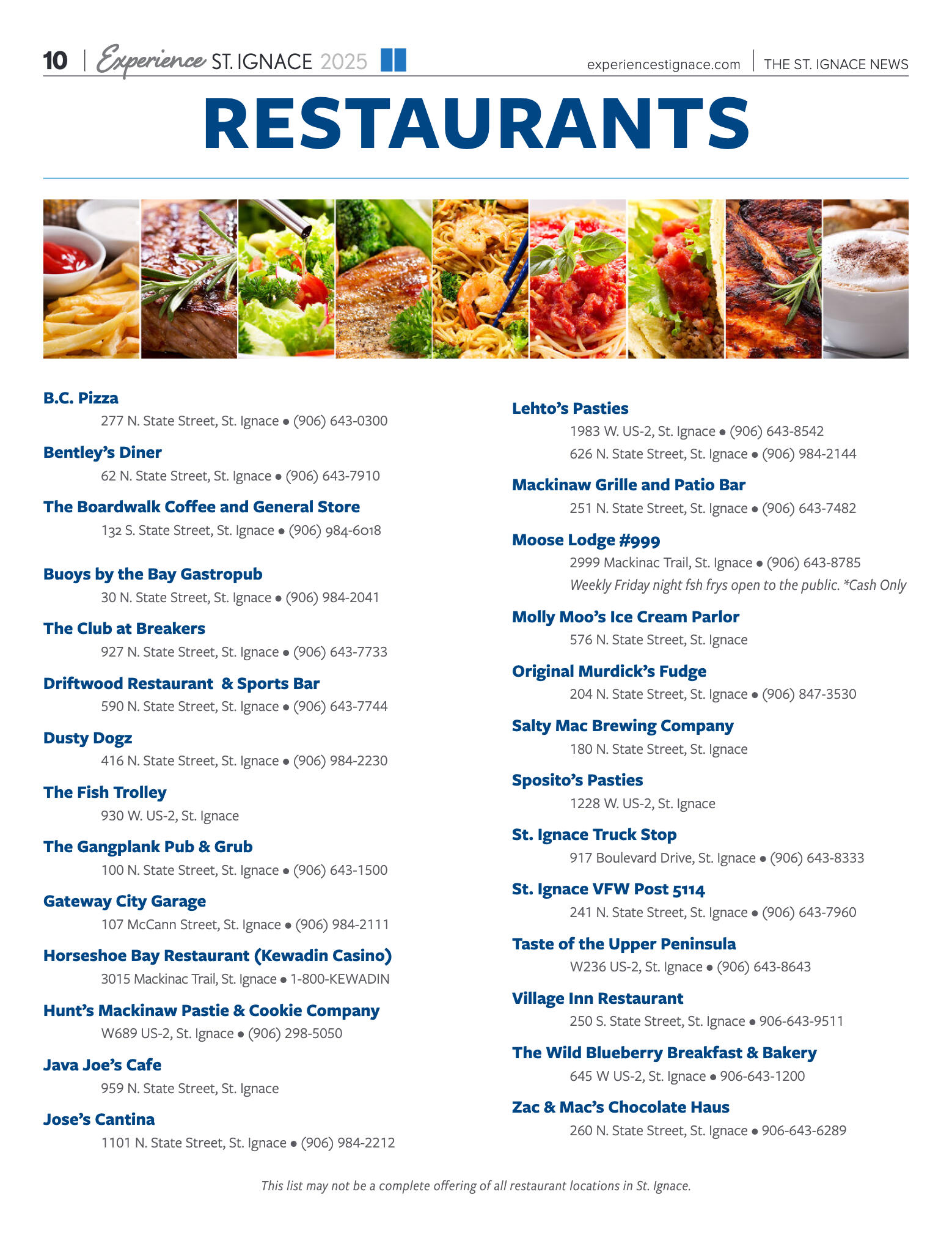 Experience St. Ignace - Guest Travel Guide 2025 - page 10