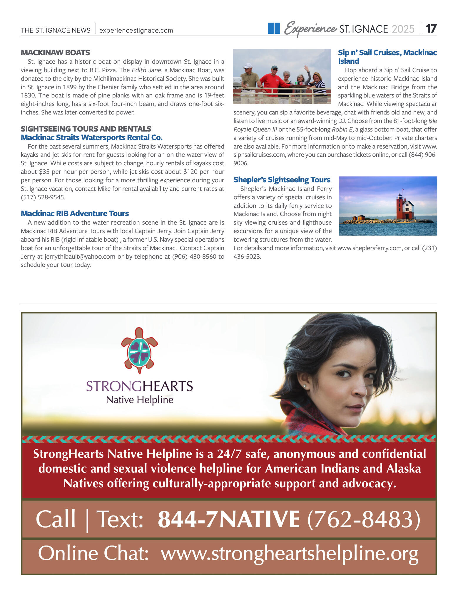 Experience St. Ignace - Guest Travel Guide 2025 - page 17