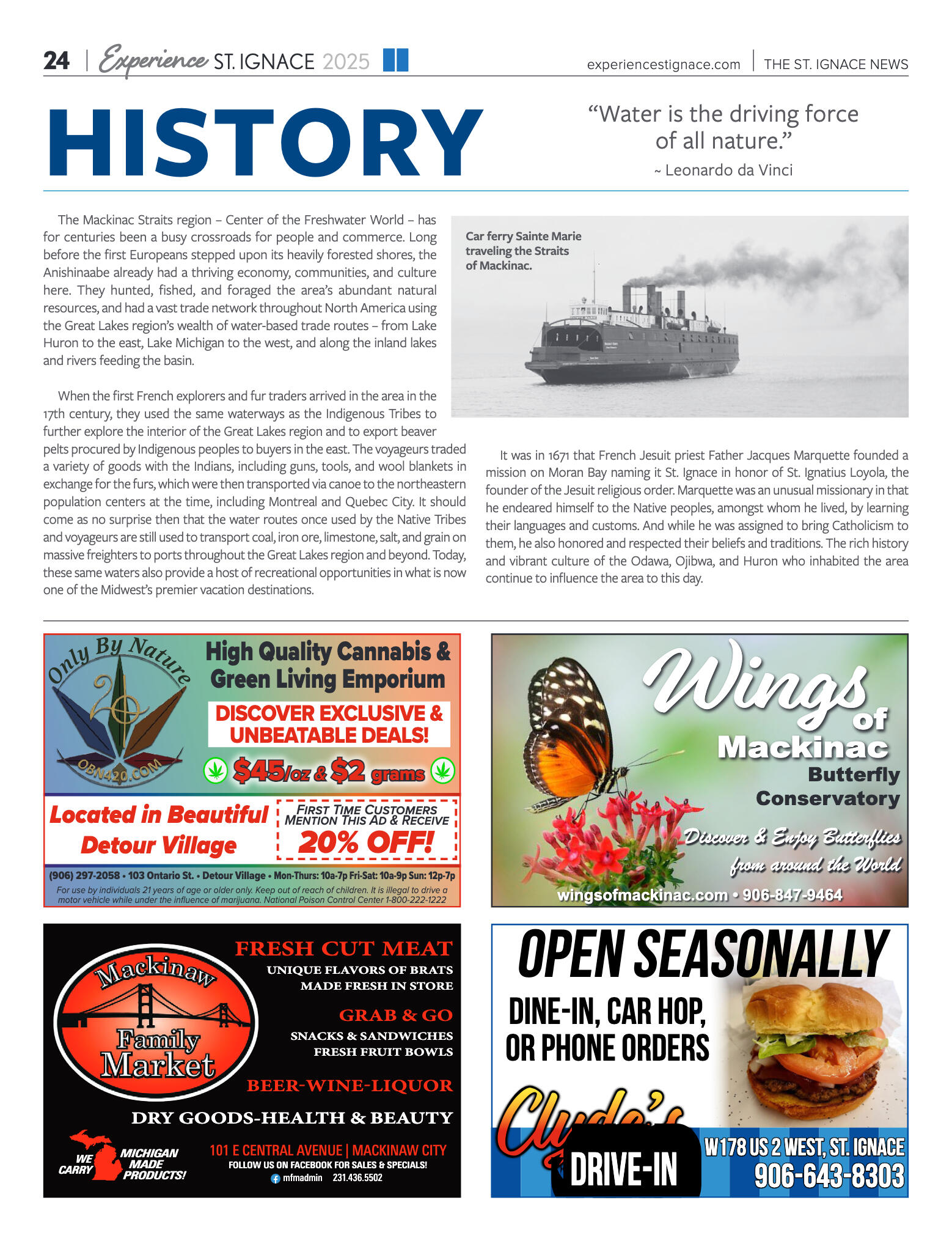 Experience St. Ignace - Guest Travel Guide 2025 - page 24