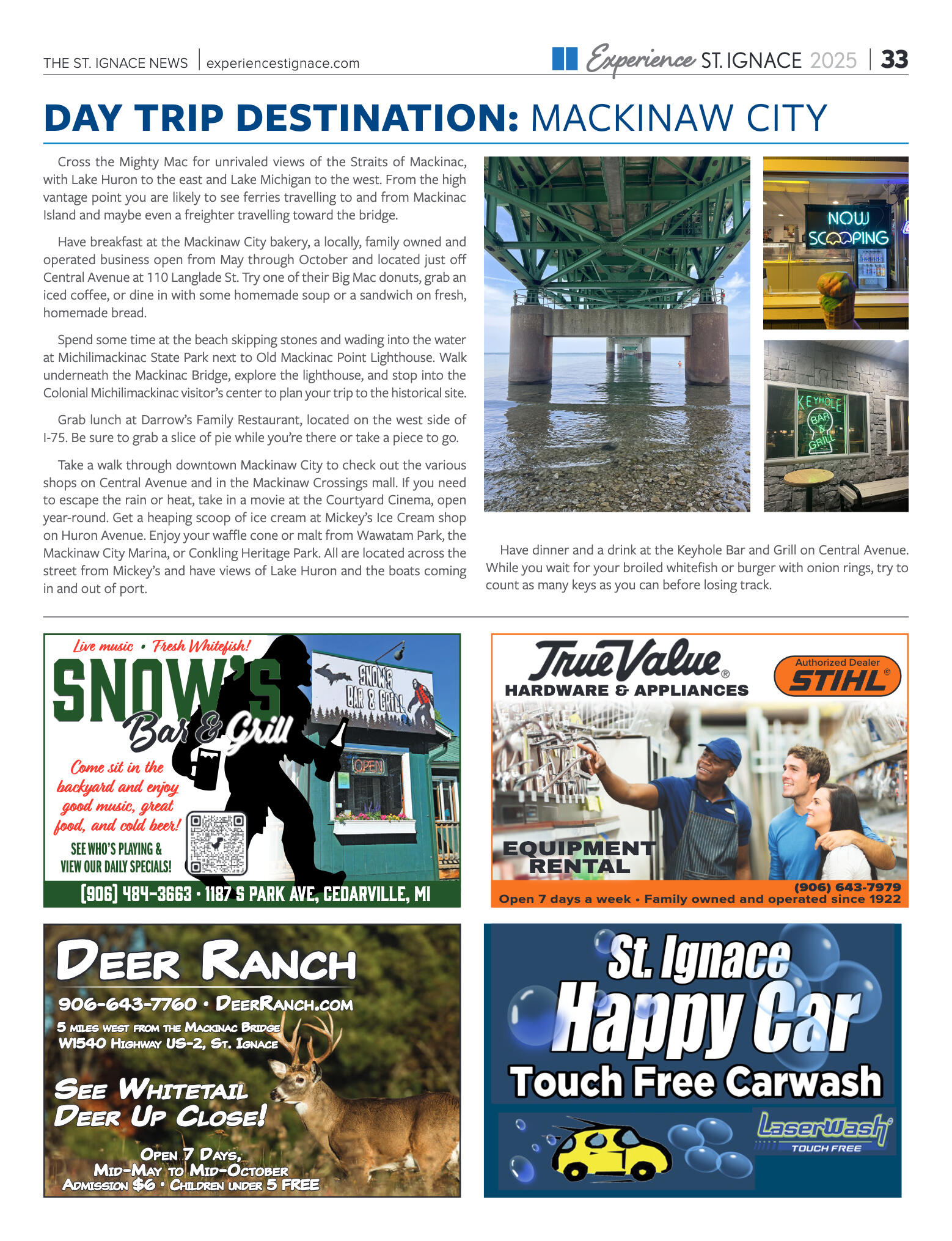 Experience St. Ignace - Guest Travel Guide 2025 - page 33