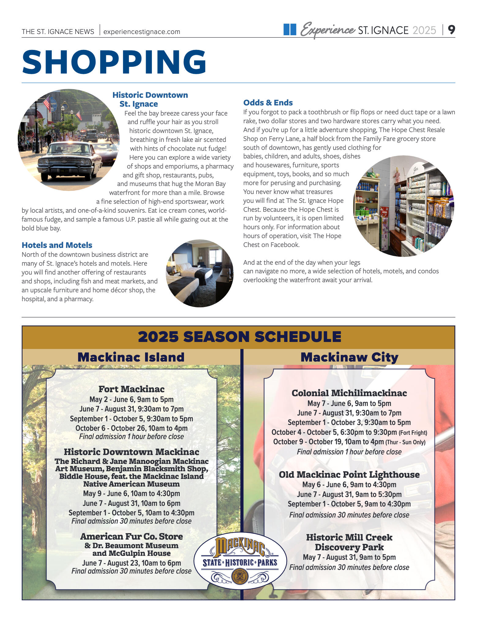 Experience St. Ignace - Guest Travel Guide 2025 - page 9