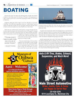 Experience St. Ignace - Guest Travel Guide 2025 - page 16