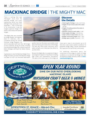 Experience St. Ignace - Guest Travel Guide 2025 - page 32